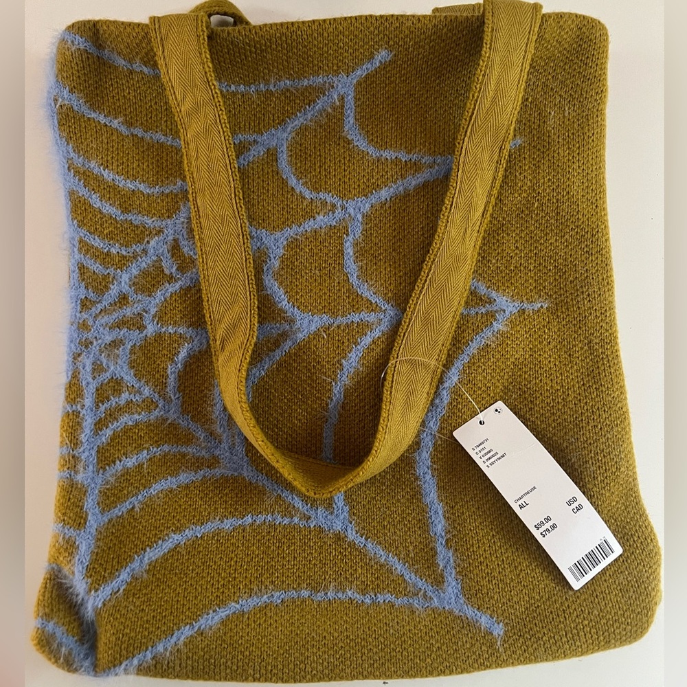 ✨ Urban Outfitters Knit Spiderweb Tote Bag – NWT ✨ - Picture 6 of 8